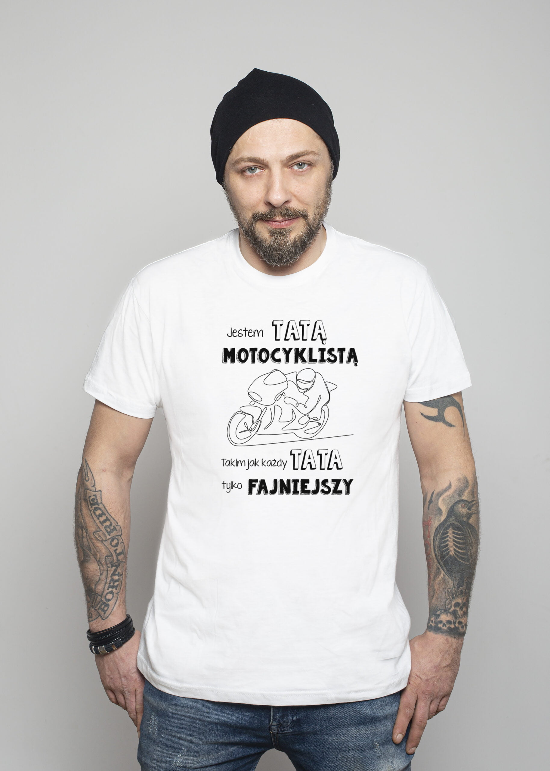 koszulka jestem tatą motocyklistą