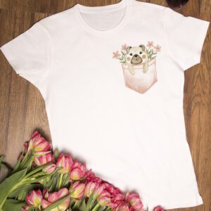 koszulka piesek w kieszonce